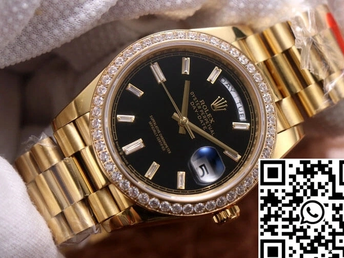 Yellow Dial Day-Date Black Gold M228348RBR-0001 EW Factory Rolex 0507